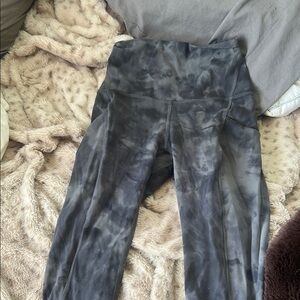 lululemon athletica Black Tie-Dye Leggings